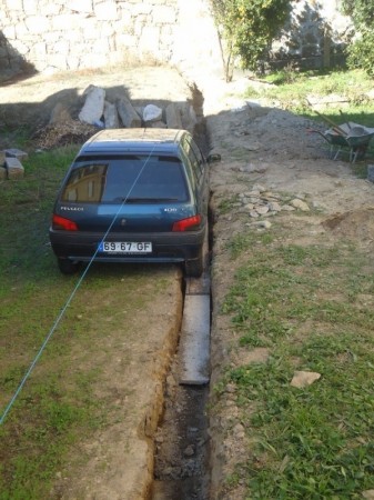 carro no alicerce