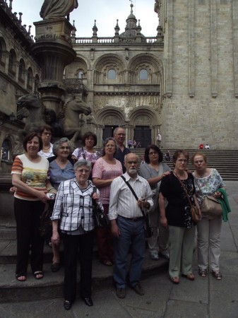 No centro histórico de Santiago